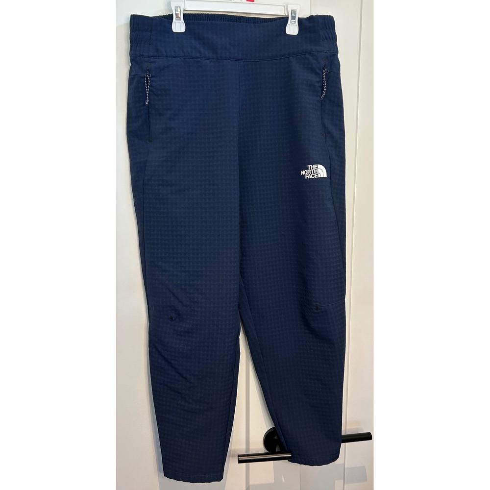 The North Face Tekware FlashDry Navy Blue Grid Textured Pants Womens L